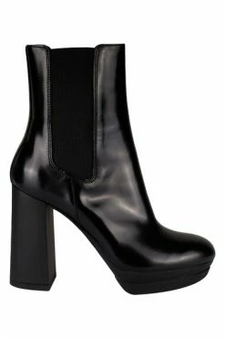 Hogan Schoenen Platform High Heels Ankle Boots Black