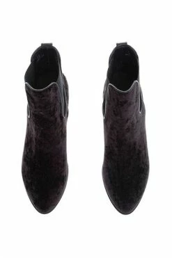 Hogan Schoenen Velvet Boots With Elastic Black