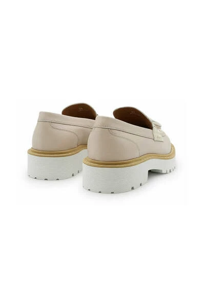 Hogan Loafers Flat Shoes Beige - Afbeelding 2