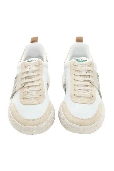 Hogan 3R Leather Sneakers With Laces White - Afbeelding 4