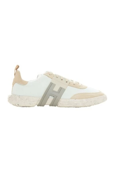 Hogan 3R Leather Sneakers With Laces White