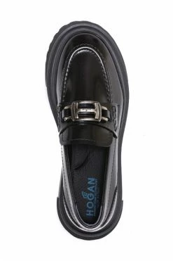 Hogan Loafers Flat Shoes Black