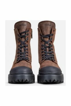 Hogan Laarzen Lace-up Boots Brown