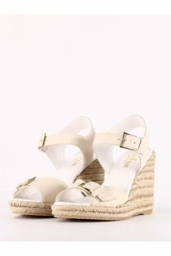 Hogan Sleehakken Buckle Wedges Shoes White