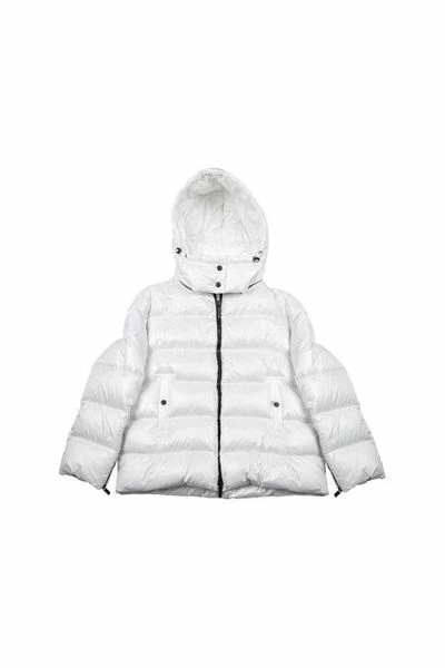 Hogan Winterjassen Oversized Down Puffer Jacket With Removable Hood White