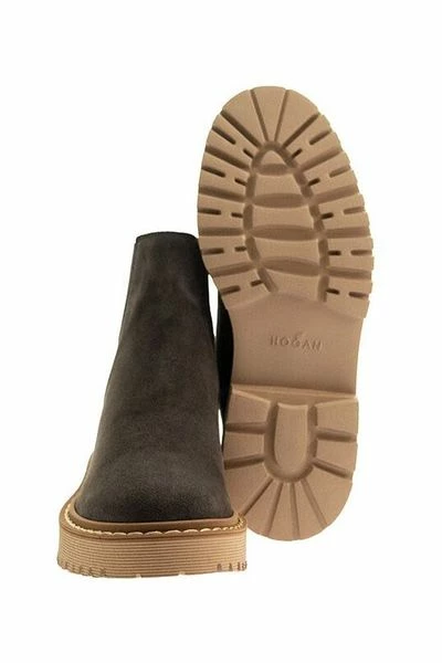 Hogan Chelsea Enkellaarsjes Brown - Afbeelding 4