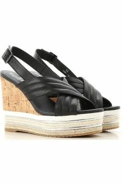 Hogan Sleehakken HXW4420BM30IWE Met Wedge Black