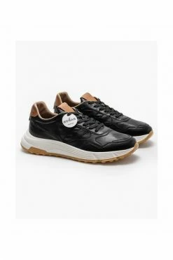Hogan Hyperlight - Very Light Nappa Leather Sneakers Black