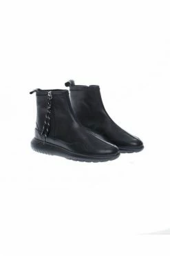 Hogan Laarzen I-Cube Boots With Embroidered Lettering Black