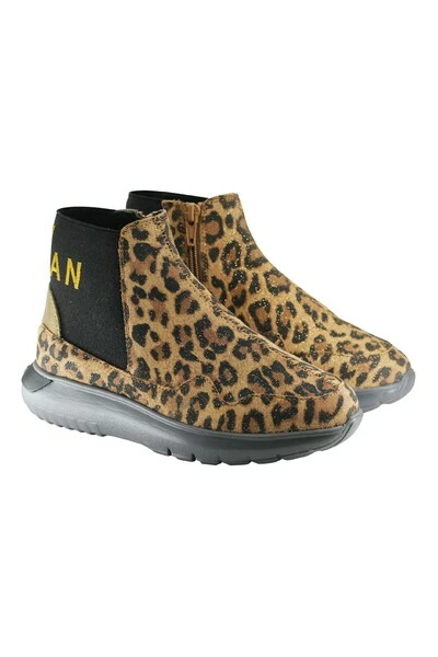 Hogan Laarzen Leopard Boots Beige