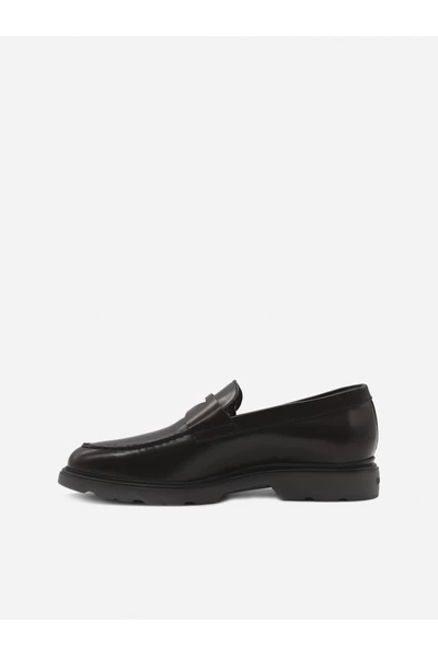 Hogan Instappers & Slip Ons Flat Shoes Brown - Afbeelding 3