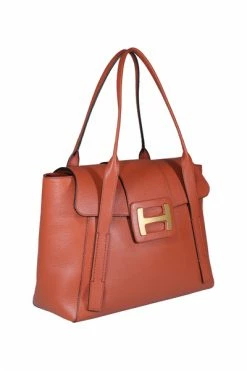 Hogan Shoppers Tote Bags Orange