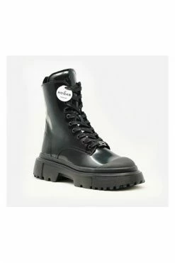 Hogan Laarzen Lace-up Boots Black