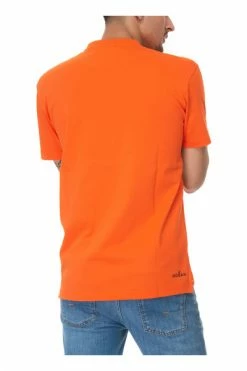 Hogan Shirts Short-sleeved Round-necked T-shirt Orange
