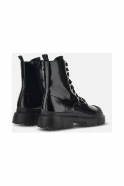 Hogan Laarzen Lace-up Boots Black