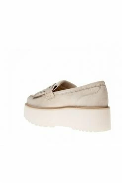 Hogan Loafers H355 N. Fondo Urban Fringe Shoes Beige