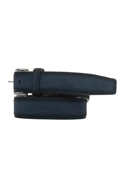 Hogan Riemen Suede Belt Blue - Afbeelding 2