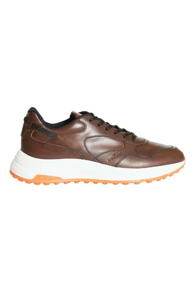 Hogan Sneakers Hyperlight In Pelle Brown