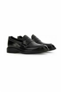 Hogan Instappers & Slip Ons Moccasin Black