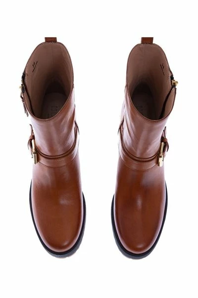 Hogan Enkellaarsjes Crepe Sole And Heel Ankle Boot Brown - Afbeelding 3