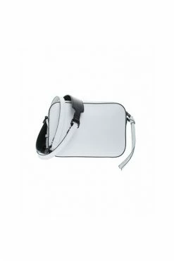 Hogan Schoudertassen Leather Bag With Large Ooutside Pocket With Flap White