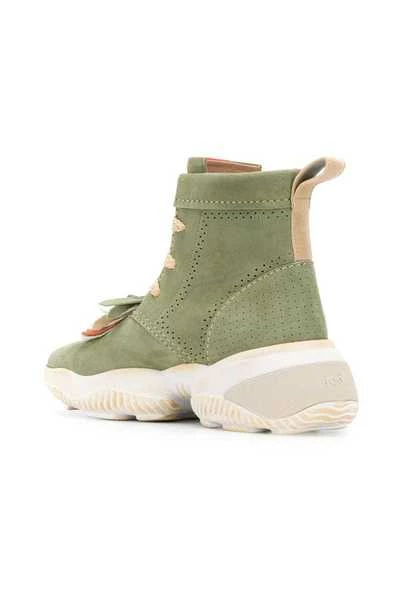 Hogan Enkellaarsjes LACE-UP Shoes Green