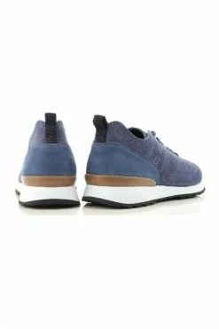 Hogan Sneakers In Suede Leather Blue