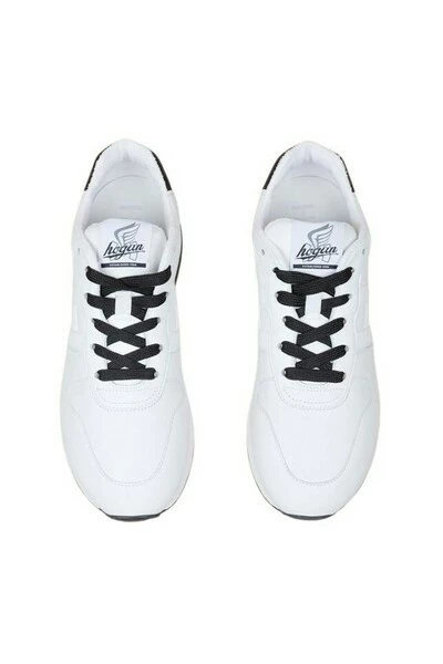 Hogan H383 Nappa Sneakers With Contrasting Heel Counter White