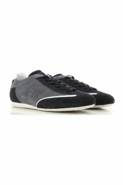 Hogan Low Sneakers In Leather Gray