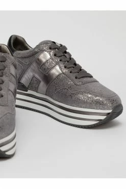 Hogan Midi Platform Sneakers Gray
